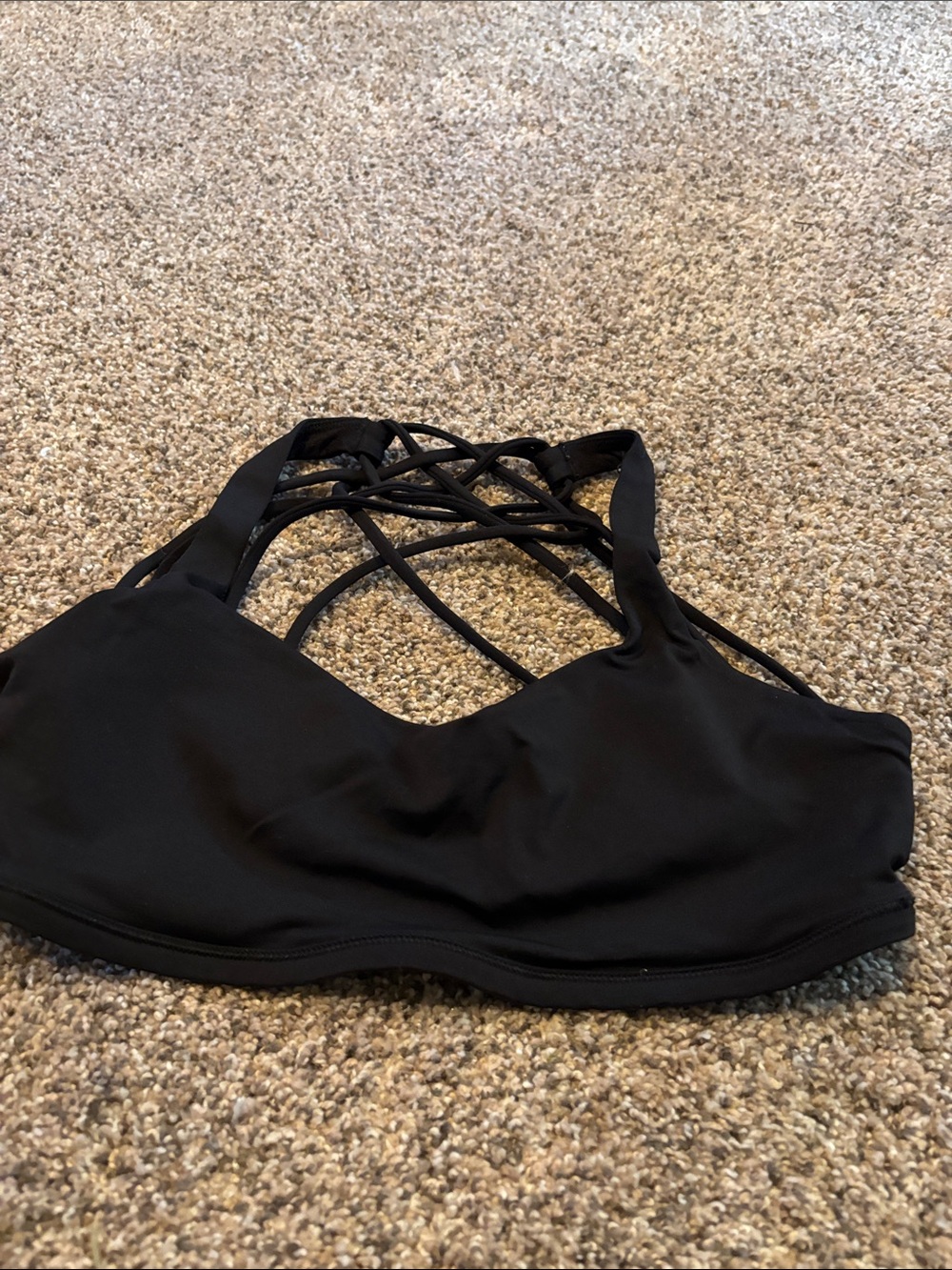 lululemon athletica Black Strappy Sports Bra